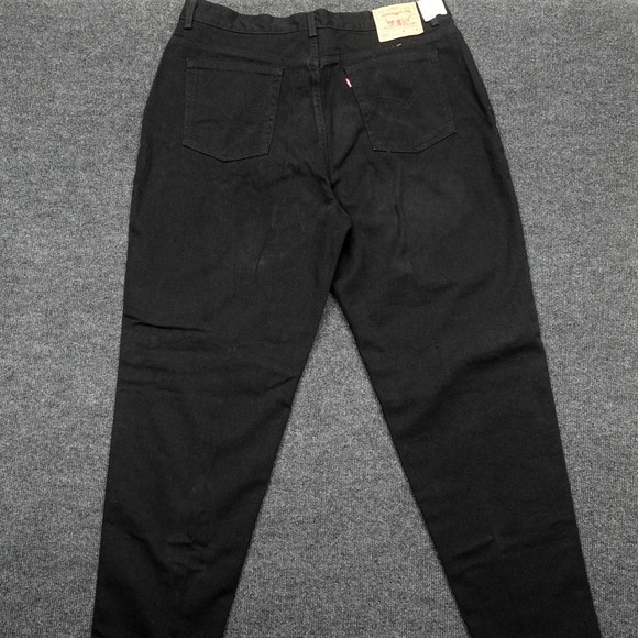 Vintage Y2K 90s Levi's 550 Mom Jeans Relaxed Fit Tapered Leg Women 22W M Black - Picture 2 of 11